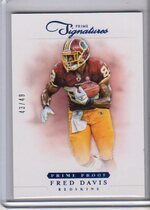 2012 Panini Prime Signatures Prime Proof Blue #115 Fred Davis