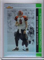 2007 Finest Green Refractors #5 Carson Palmer