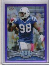 2012 Topps Chrome Purple Refractors #5 Robert Mathis