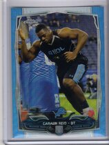 2014 Topps Chrome Blue Wave Refractor #215 Caraun Reid
