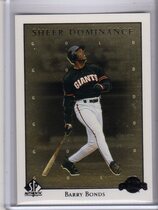 1998 SP Authentic Sheer Dominance Gold #SD20 Barry Bonds