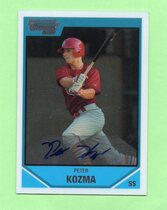 2007 Bowman Chrome Draft Draft Picks #BDPP118 Pete Kozma