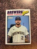 2026 Topps Heritage Chrome #325 Brice Turang