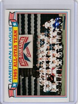 1986 Topps Glossy All Stars #11 Al Team Photo