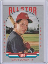 1988 Cal League California League All Stars Cal League #39 Marty Lanoux