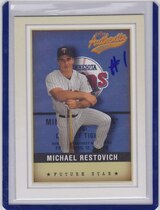 2002 Fleer Authentix #142 Michael Restovich