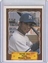 1990 ProCards Memphis Chicks #1006 Victor Cole