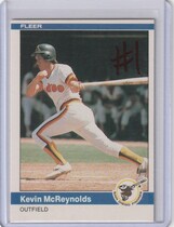 1984 Fleer Base Set #307 Kevin McReynolds