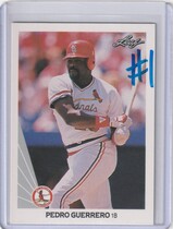 1990 Leaf Base Set #44 Pedro Guerrero
