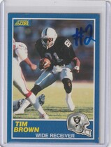 1989 Score Base Set #86 Tim Brown