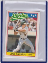 1988 Topps UK Minis #10 Jose Canseco