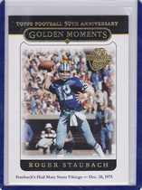 2005 Topps Base Set #330 Roger Staubach