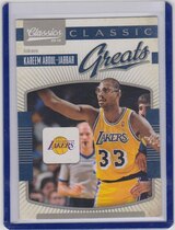 2009 Panini Classics Classic Greats #16 Kareem Abdul-Jabbar