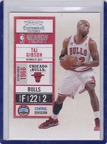 2010 Playoff Contenders Patches #71 Taj Gibson