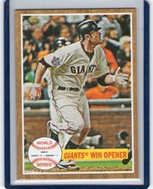 2011 Topps Heritage #232 Giants Win Opener