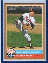 2011 Topps Heritage Baseball Flashbacks #BF-8 Warren Spahn