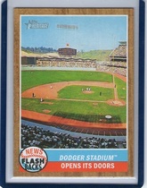 2011 Topps Heritage News Flashbacks #NF-6 Dodger Stadium Opens Its Doors