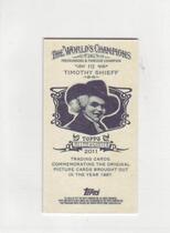 2011 Topps Allen and Ginter Mini A and G Back #112 Timothy Shieff