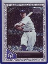 2011 Topps Lineage Diamond Anniversary Platinum Refractors #50 Lou Gehrig