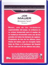 2011 Topps Lineage Venezuelan #TV17 Joe Mauer