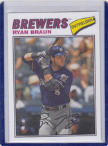 2012 Topps Archives Cloth Stickers #RB Ryan Braun