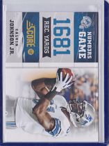 2012 Score Numbers Game #1 Calvin Johnson