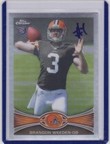 2012 Topps Chrome #79 Brandon Weeden