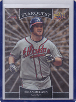 2009 Upper Deck Starquest Rare Gold Series 2 #SQ-29 Brian McCann