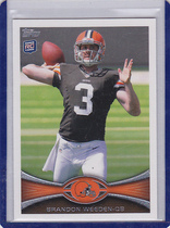 2012 Topps Base Set #3 Brandon Weeden