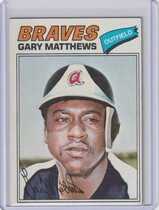 1977 Topps Base Set #194 Gary Matthews
