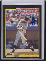 1992 Topps McDonalds Baseballs Best #18 Will Clark