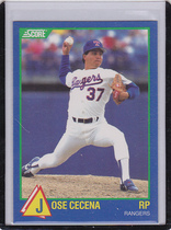 1989 Score Hottest 100 Rookies #35 Jose Cecena