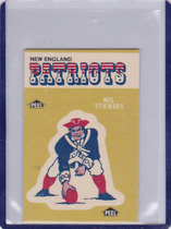 1983 Fleer Team Action Stickers #NNO New England Patriots