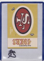 1983 Fleer Team Action Stickers #NNO San Francisco 49ers