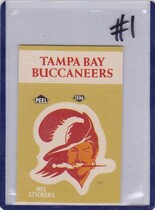 1983 Fleer Team Action Stickers #NNO Tampa Bay Buccaneers