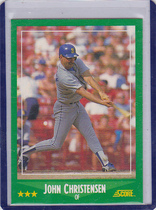 1988 Score Base Set #419 John Christensen