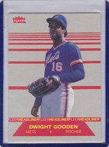 1987 Fleer Headliners #3 Dwight Gooden
