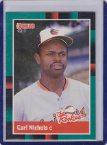 1988 Donruss Rookies #39 Carl Nichols