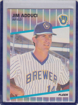 1989 Fleer Base Set #176 Jim Adduci