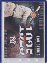 2015 Topps Highlight of the Year #H-1 Lou Gehrig