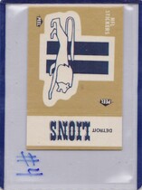 1982 Fleer Team Action Stickers #16L Detroit Lions