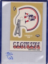 1982 Fleer Team Action Stickers #28H New England Patriot