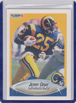1990 Fleer Base Set #37 Jerry Gray