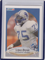 1990 Fleer Base Set #278 Lomas Brown