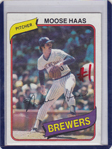 1980 Topps Base Set #181 Moose Haas