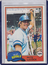 1981 Topps Base Set #9 Pete LaCock