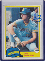 1981 Topps Base Set #116 Joe Simpson