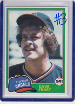 1981 Topps Base Set #286 Dave Frost