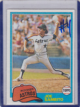 1981 Topps Base Set #385 Joe Sambito