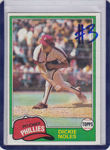 1981 Topps Base Set #406 Dickie Noles
